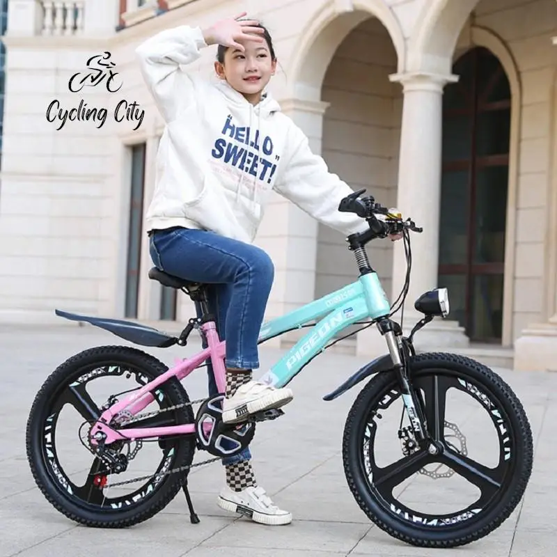 

Cycling City Children Mountain Bike 6-13 Years Old Boys And Girls Student Variable Speed Double Disc Brake Shock Absorption Bike