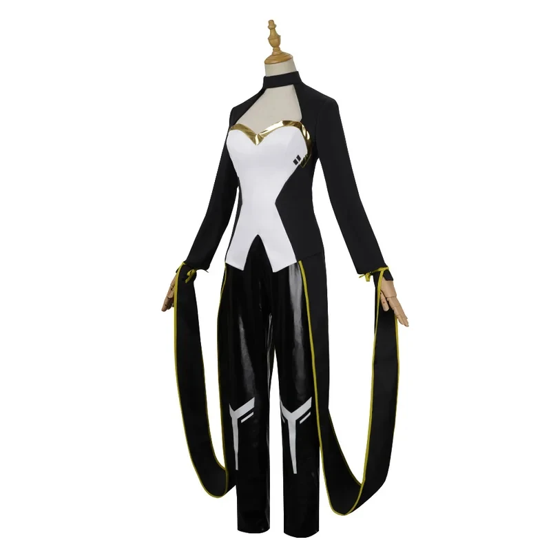 Fantasia de Cosplay do Filme X-Force Storm, Uniforme Preto Incomum para Mulheres e Homens, Conjunto de Alta Qualidade para Natal e Halloween, Em Estoque, Top+Calça FD1;6