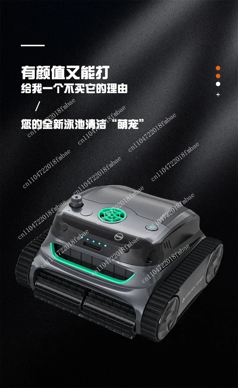 Wireless Robot Vacuum Cleaner with Water Tank Intelligent Underwater Bottom Cleaning Machine for Home Auto Cleaning