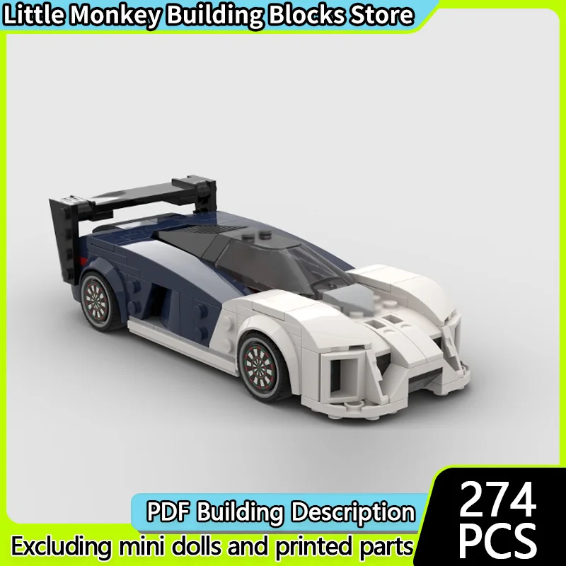 

Модель скоростного гоночного автомобиля MOC, строительные кирпичи RS, верхний уровень, спортивный автомобиль, модульная технология, детские праздничные подарки, сборка игрушек, костюм
