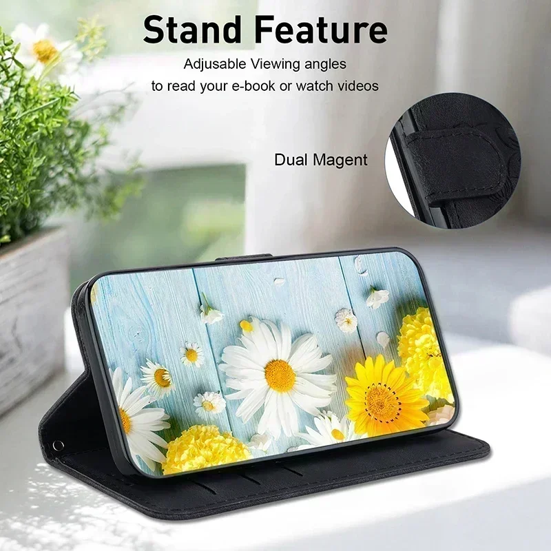 Magnetische Wallet-Flip-Hülle für Oppo Find X9 PRO X5 X3 Lite Neo A6X A6C A6T A6S A6 GT A6 PRO 4G 5G Leder-Schutzhülle – Detail 6