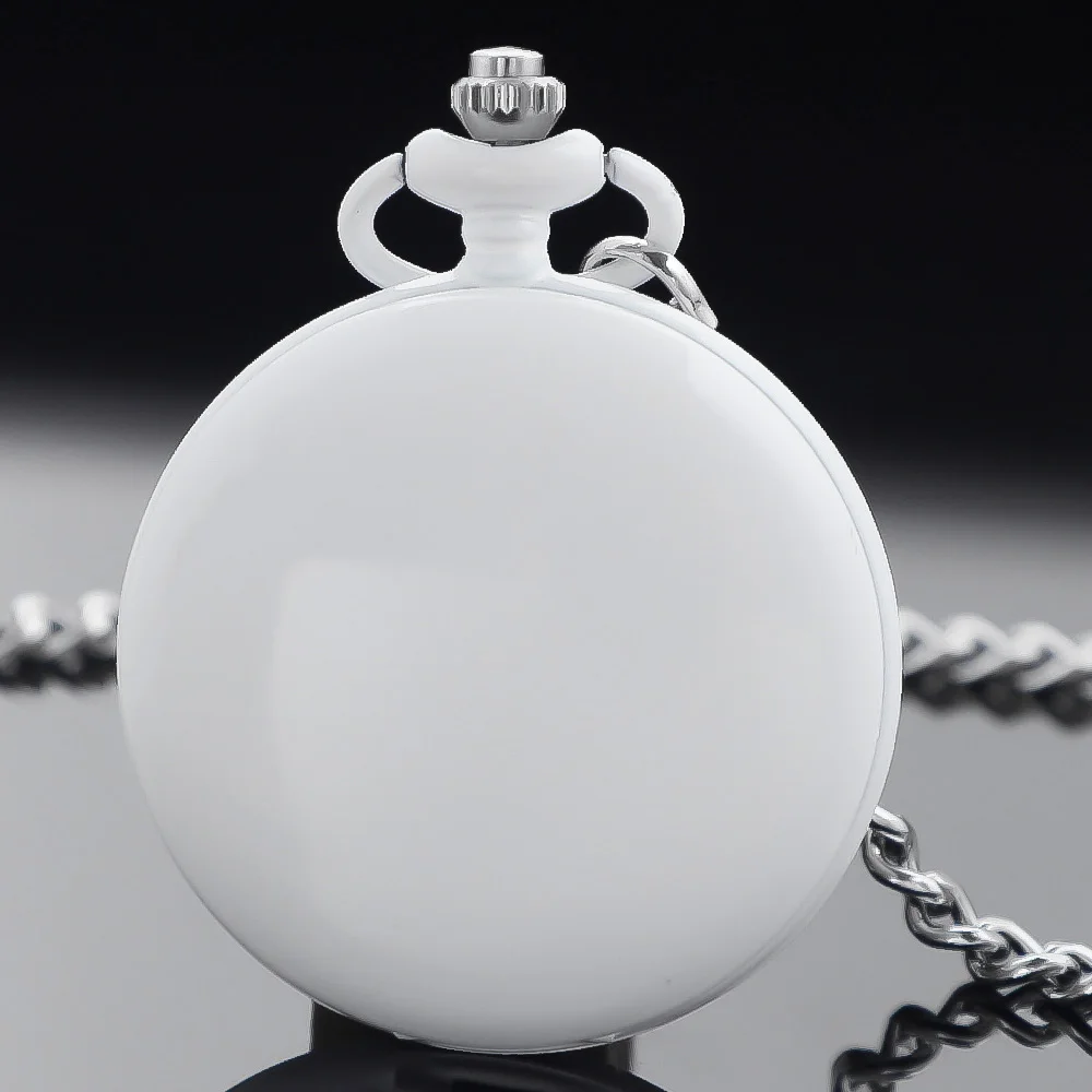 Multicolor Exquisite Green/pink/ Purple White Digital Display Quartz Pocket Watch Vintage Necklace for Men and Women Clock Gift