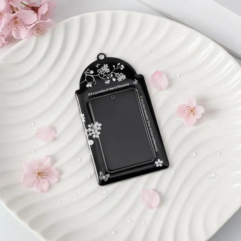 Cherry Blossom Acrylic Photocard Holder Clear View 1Pcs Fits 3 Inch Kpop Album Card Gift for Kpop Enthusiasts