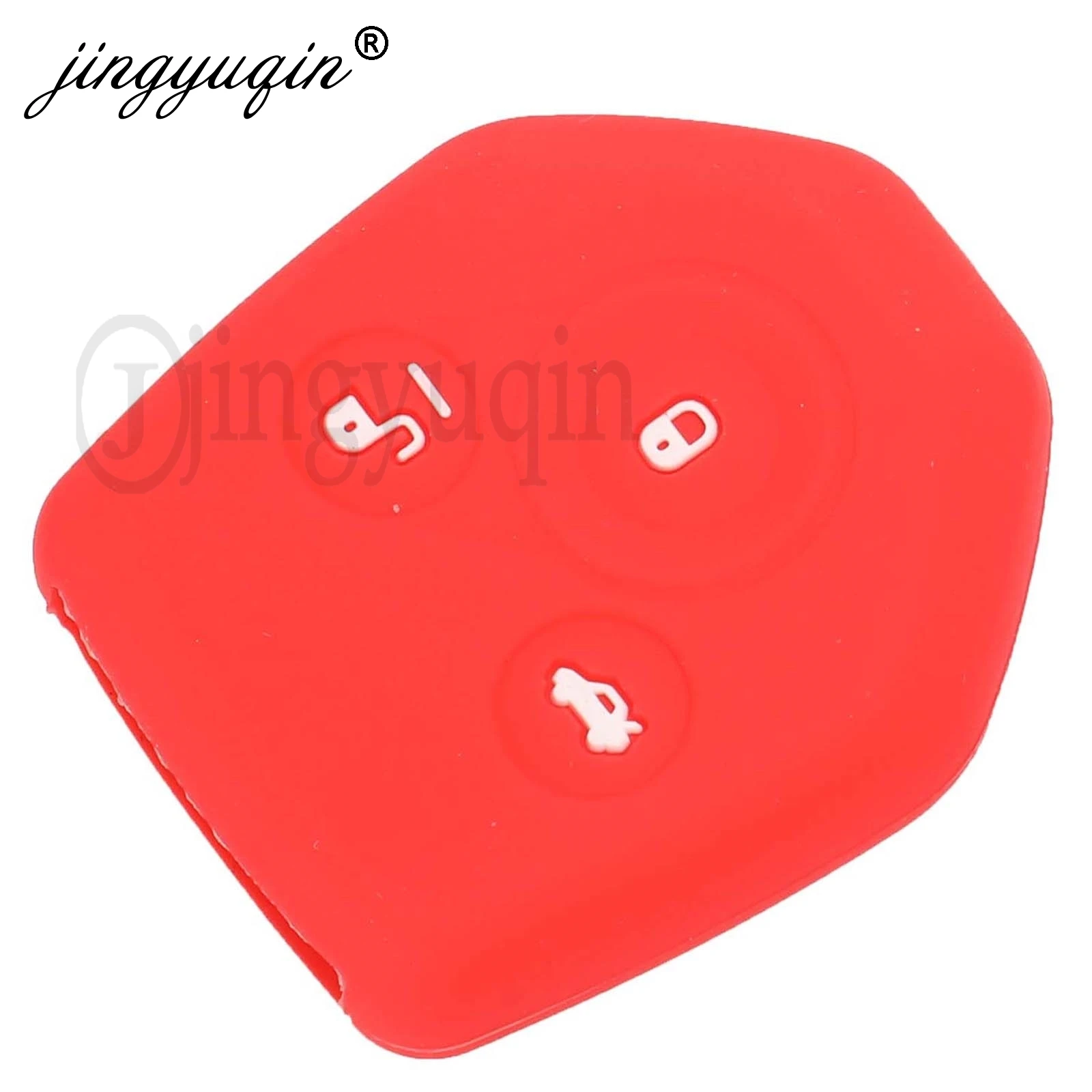jingyuqin Silicone Car Remote Key Cover Shell Fob Skin Jacket Fit for Subaru Legacy Tribeca Impreza Forester Xv 3Buttons