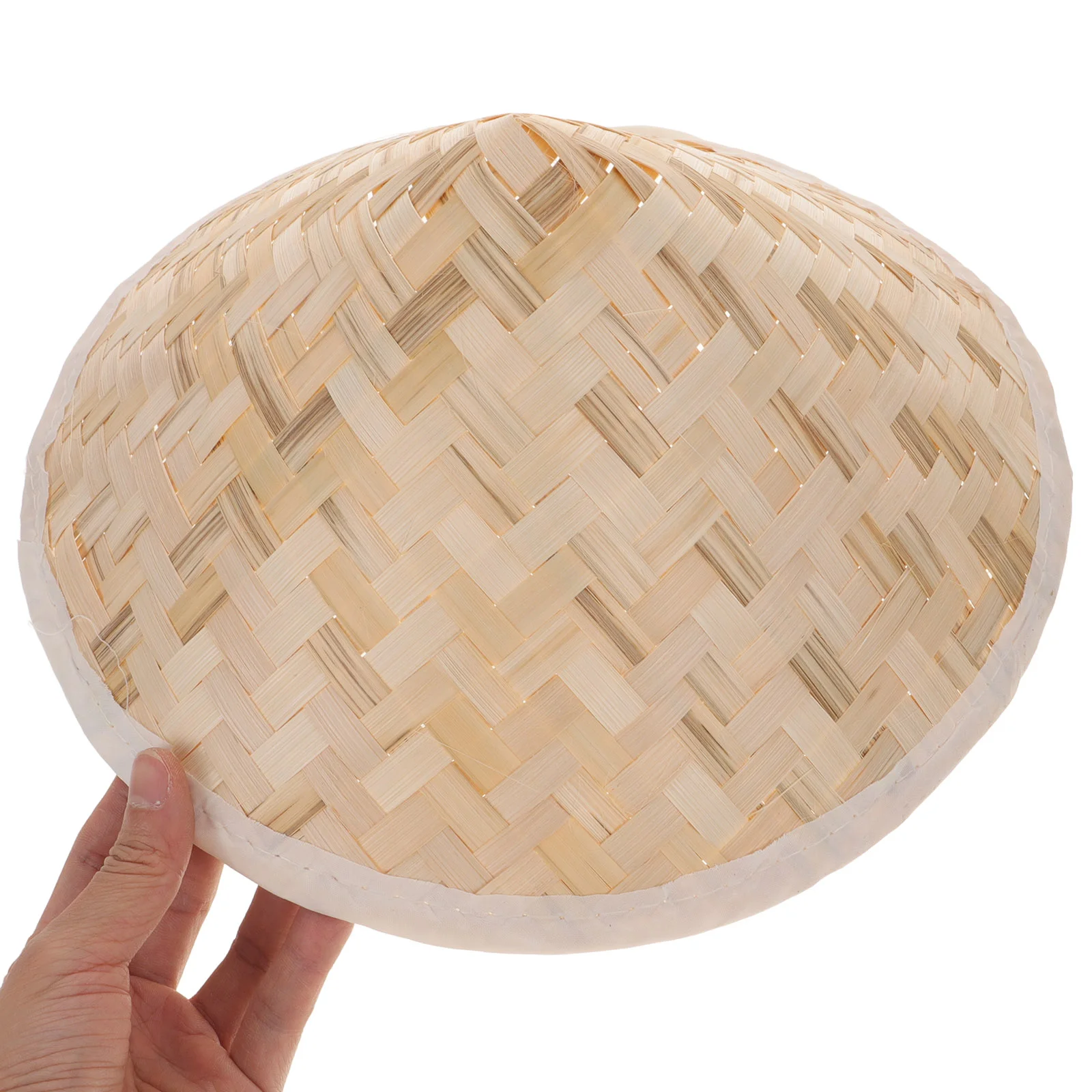 Rice Farmer Hat Bamboo Summer Hand-knitted Natural Children Primary School Mens Straw