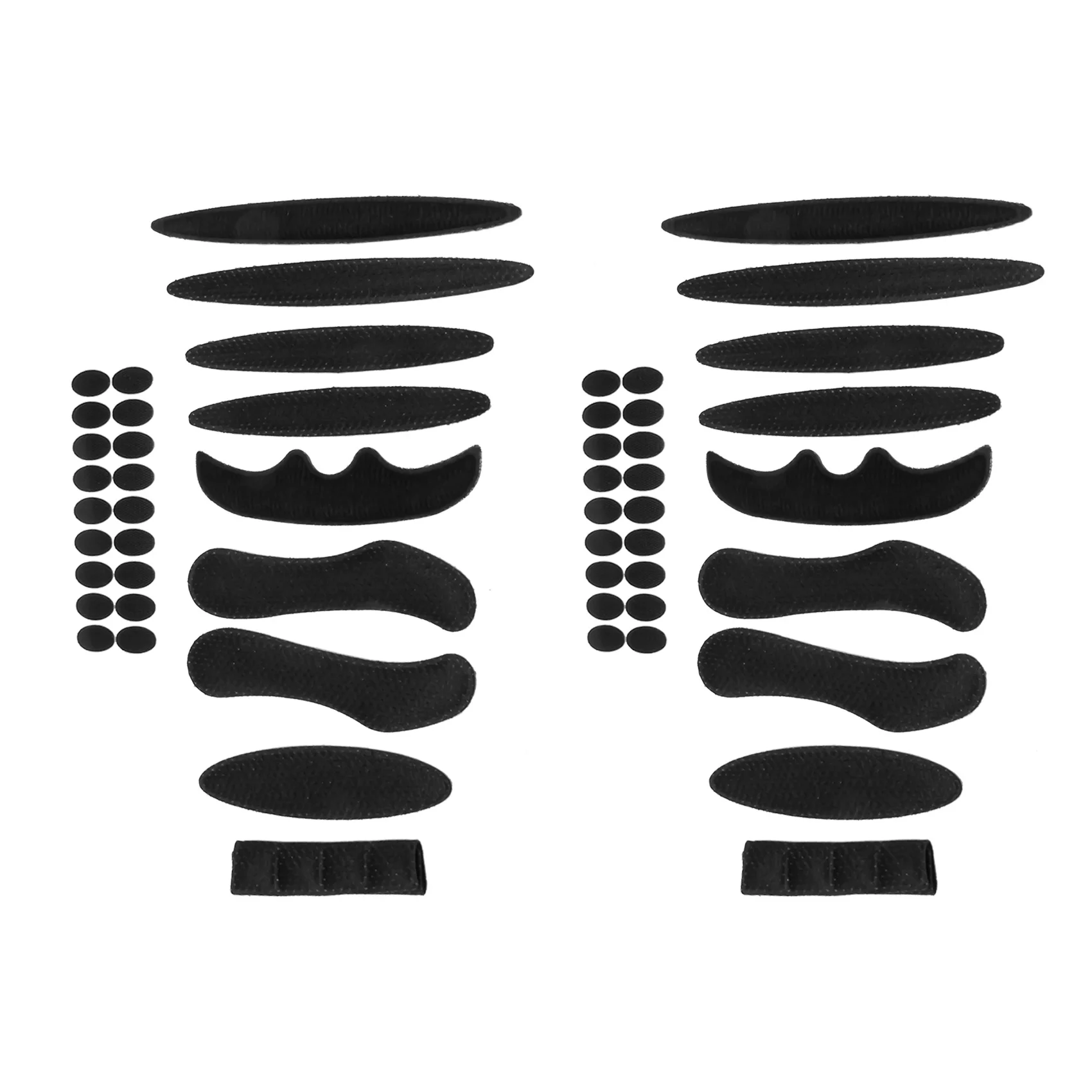 طقم وسادات إسفنجية بديلة شاملة لركوب الدراجات ، طقم وسائد خوذة للدراجة ، دراجة نارية ، أسود ، عبوتين