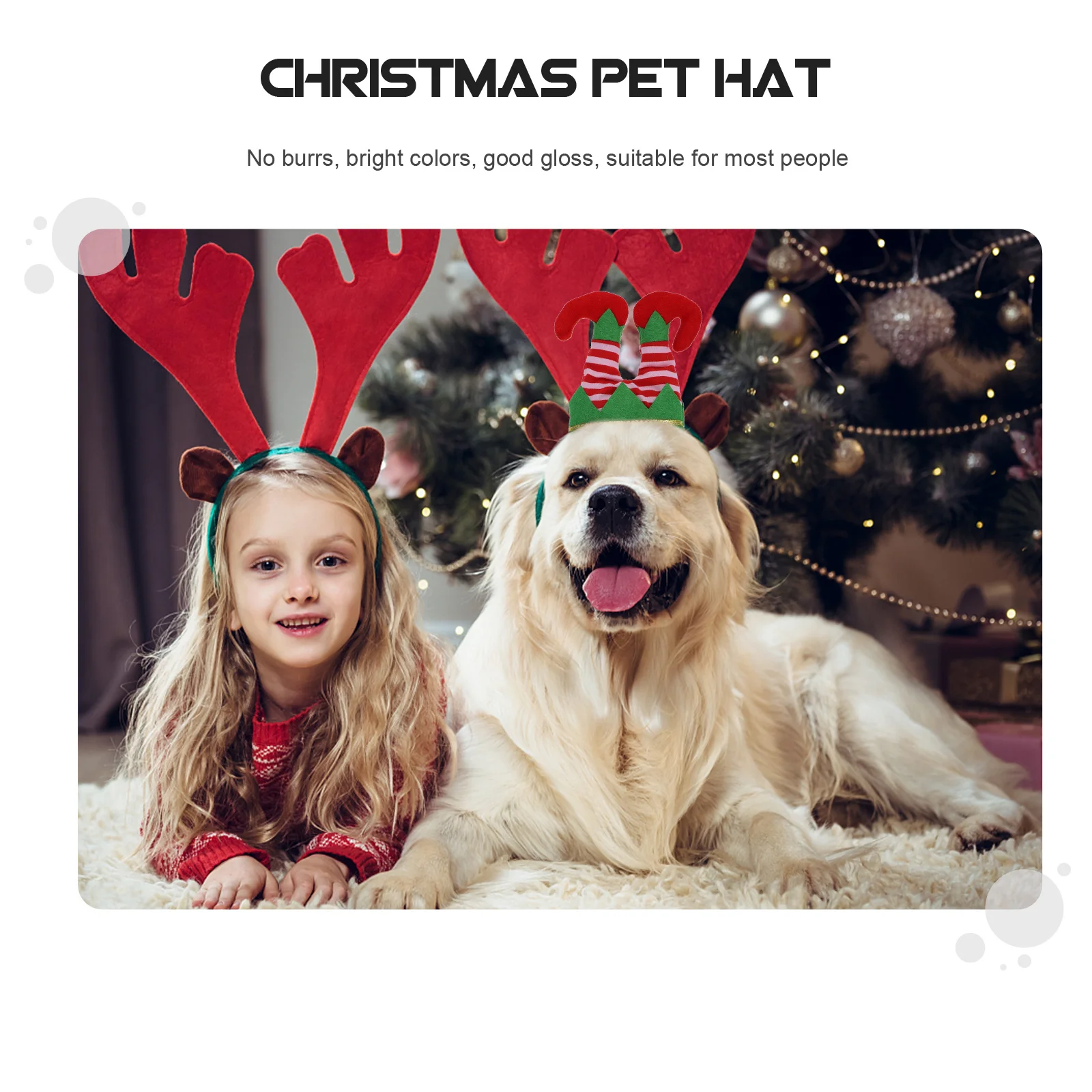 

1Pcs Pet Clown Hat Xmas Color-Blocked Party Cosplay Headdress Decorative Dog Xmas Hat Christmas Pet Costume Accessory