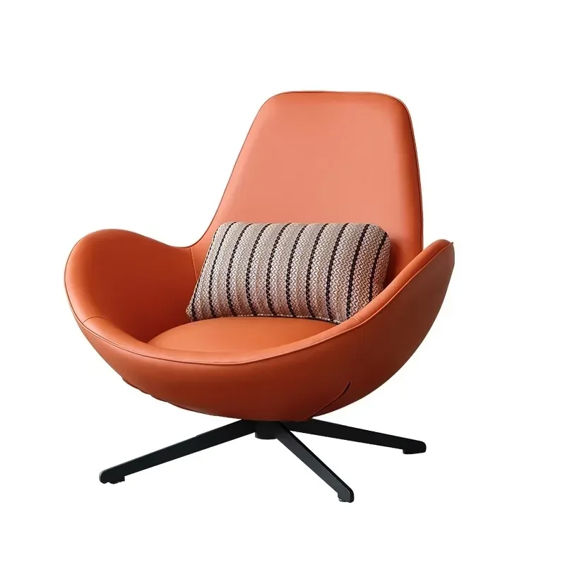 Nordic Snail-shaped Egg Chair Leisure Chair Single Sofa Stainless Steel Living Room Tiger Chair