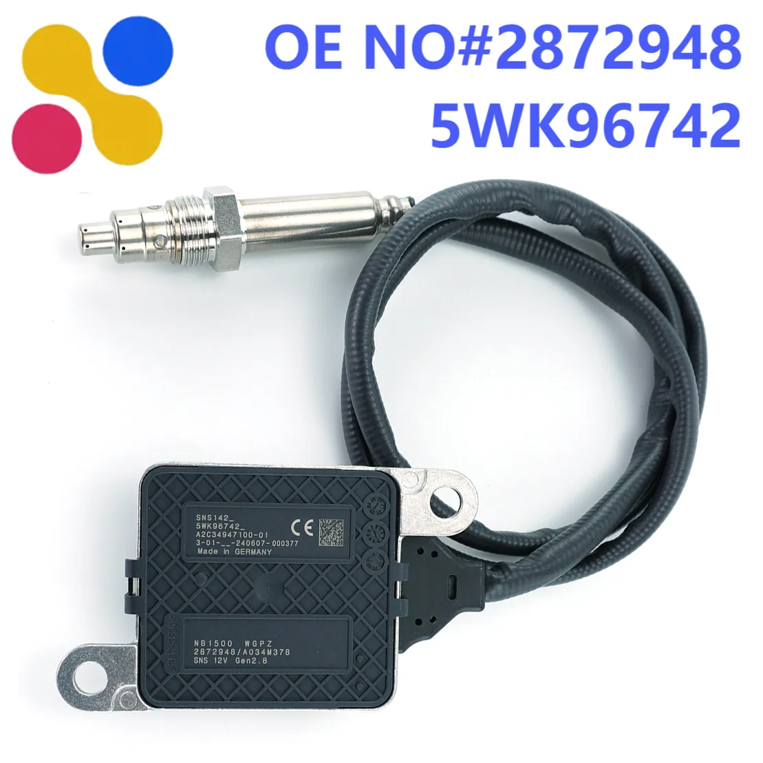 

2872948 5WK96742 5WK9 6742 New Nitrogen Oxygen NOx Sensor For 2013-18 Dodge Ram 6.7L Diesel For Cummins ISB