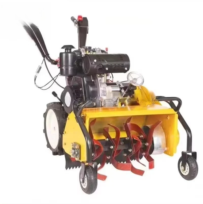 170F/177F Self-Propelled Garden Tractor, Multifunctional Walking Power Tiller & Lawn Mower