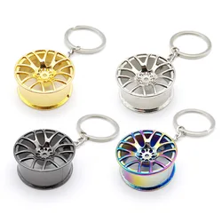 Creative Wheel Rim Keychain Key ring 3D Keychain Car Keyring Key Chain for Gift