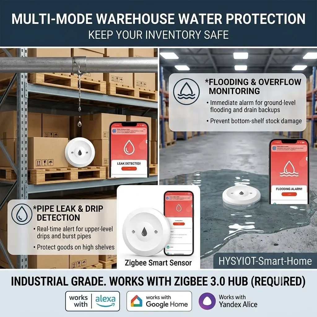 ZigBee 3.0 Smart Water Leak Sensor Wireless Flood Detector Water Leakage Overflow Alarm Security Smart Home view 5