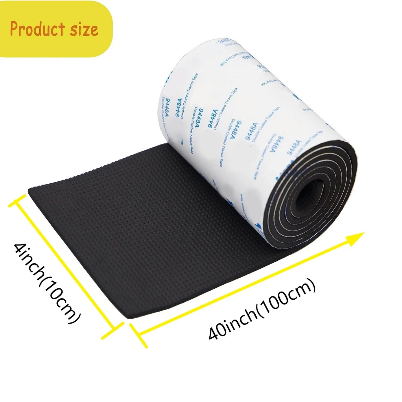 4x40 inch Non Slip pad with Sticky Backing Self Adhesive EVA  Foam Cuttable Furniture Pads -  Anti-Scratch Foam Rubb