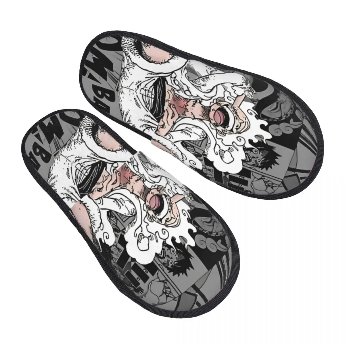 OnePieces Luffys Zoro O-one-piece-e Plush Slippers Indoor Cozy Memory Foam Slides Non-skid