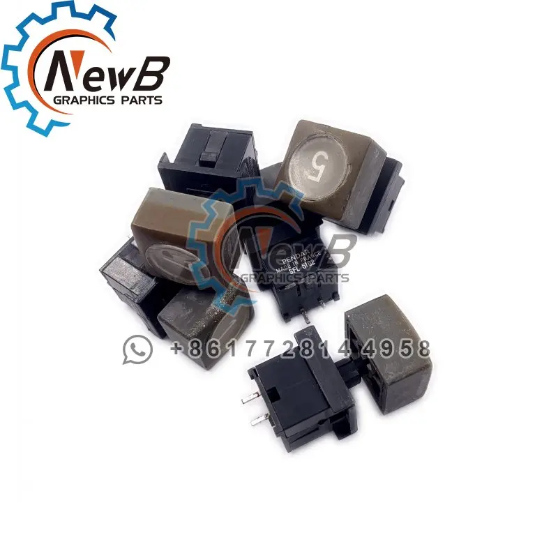 5 Pcs SFL 5102 Button Pushbutton Keyswitch For Polar 115 EMC Guillotine Control Panel Cutting Machine Cutter Guillotine Paper