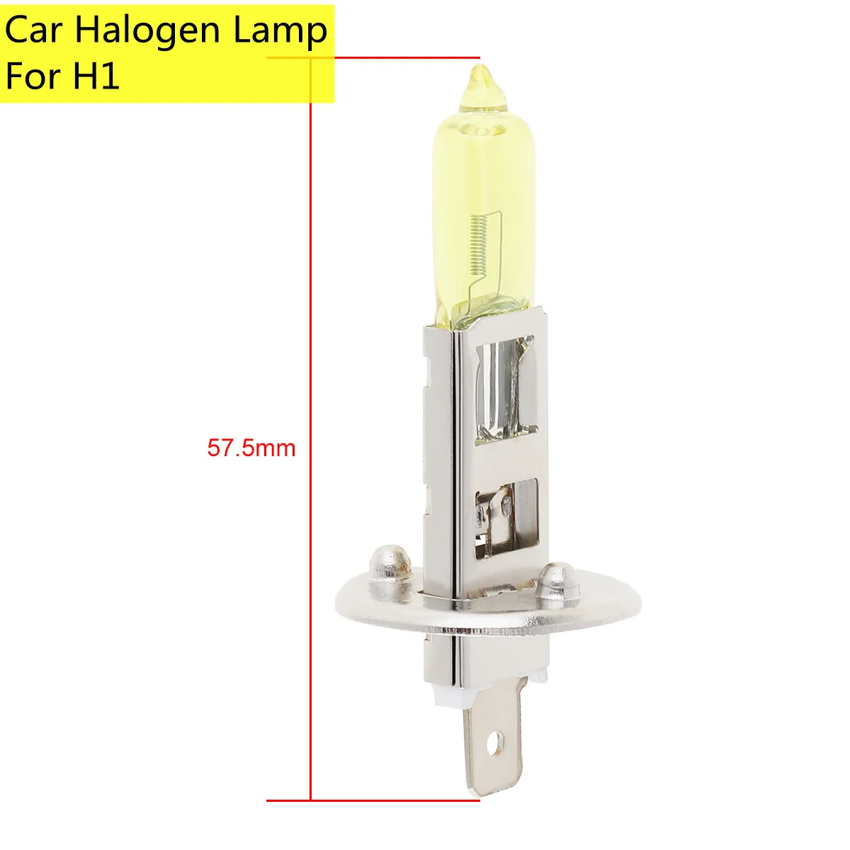 Luz de coche de 12V, 55/100W, H3, H1, luz amarilla superbrillante, lámpara halógena de xenón, faro delantero automático, Bombilla antiniebla para vehículo