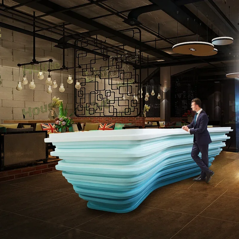 Office building creative FRP front desk, office furniture products