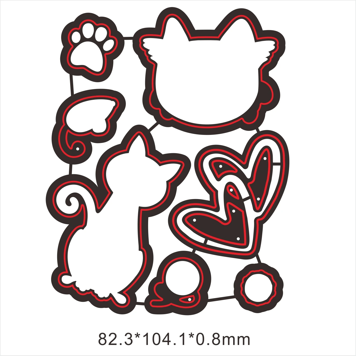 Lovely Metal Cutting Dies for DIY Scrapbooking Album Paper Cards Decorative Crafts Embossing