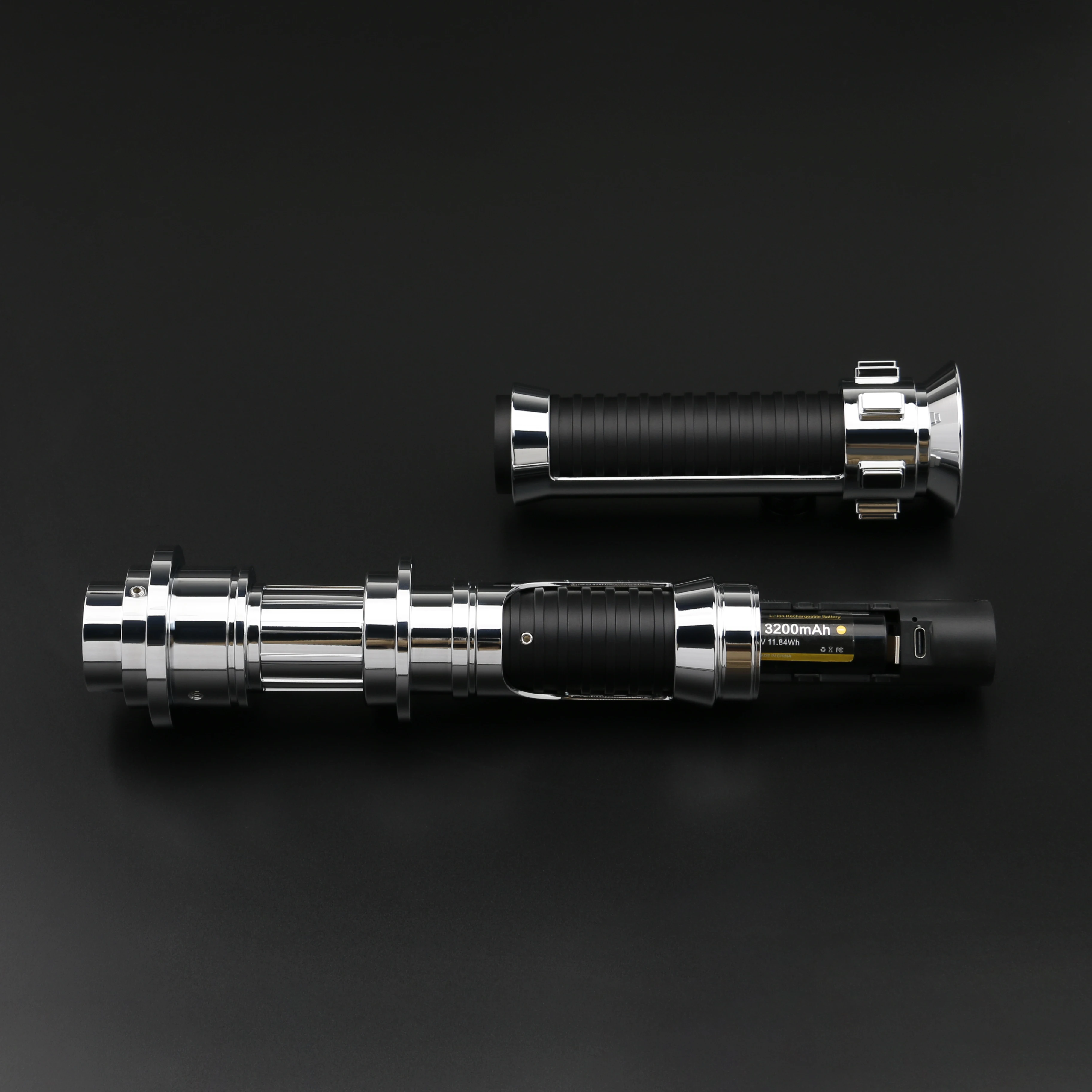 Lightsaber Realistic Metal Hilt FX Dueling Legacy Light Sword Smooth Swing 12 Sound Fonts Blaster