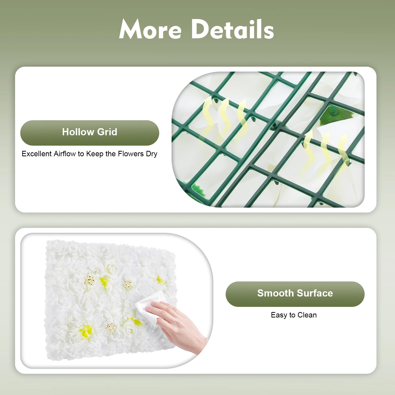 12 قطعة زهرة الزفاف الأبيض الزخرفية 60x40 سنتيمتر جدار الحرير الزهور الاصطناعية لوحات الحائط المنزل حفلة خلفية التصوير الدعائم