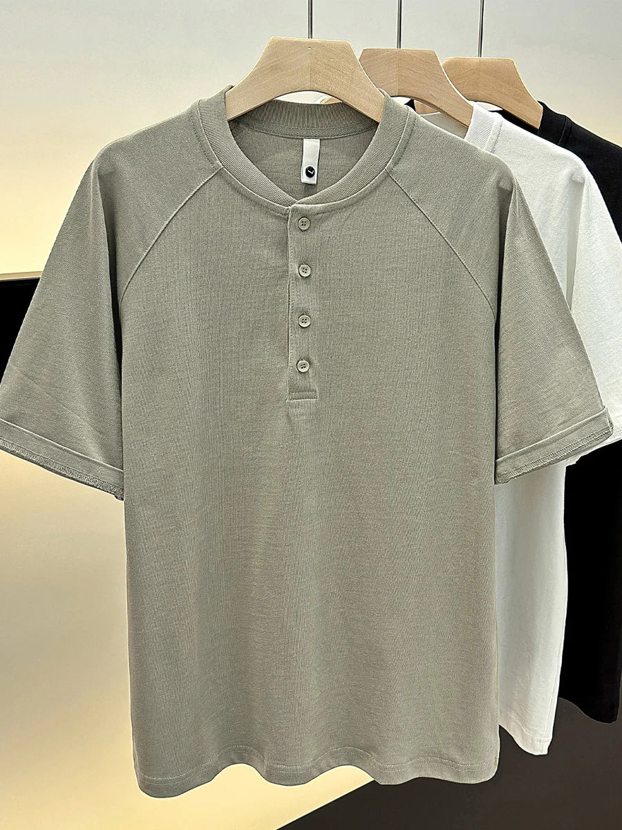 

CP Heavyweight American Cotton Henry Collar ort Sve Футболка мужская летняя цветная повседневная элитная футболка f Sve Body ...