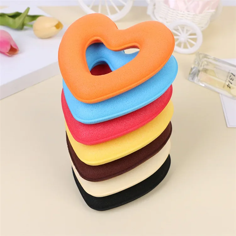 1pc Heart Shaped Hair Curler Hair Styling Tool Women Girls Sponge Bract Head Meatball Bun Maker Ring Donut Hair Accessories