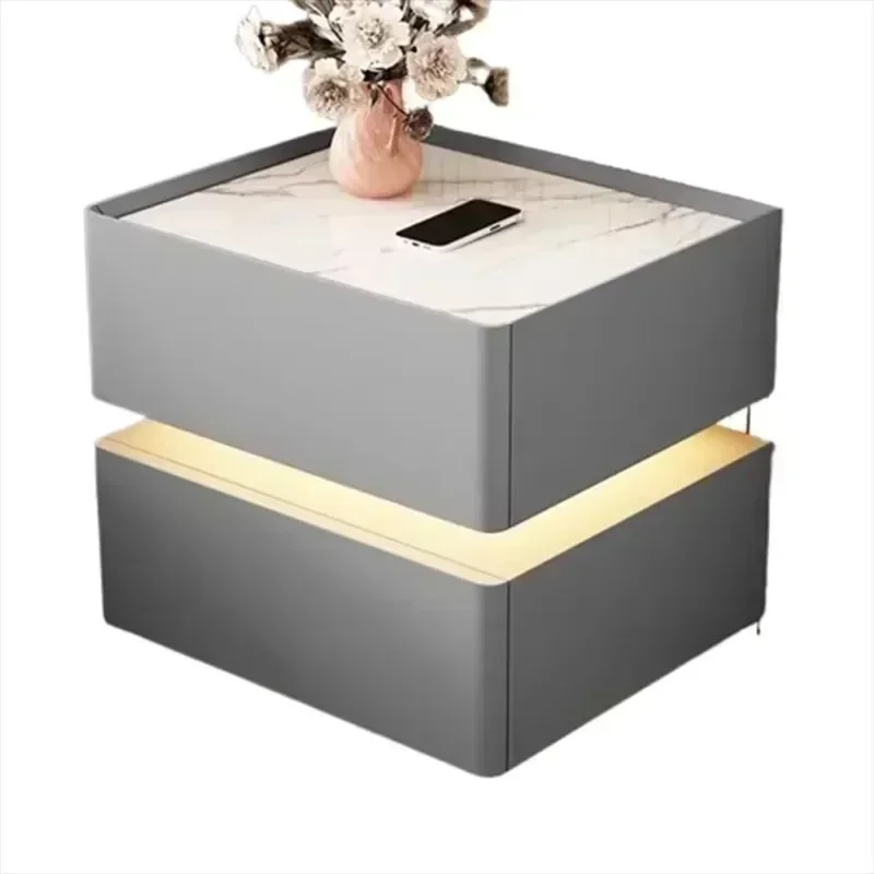 Mesitas de Noche Buros Recamara, Mesitas de Maquillaje Móviles con Cajones, Muebles de Madera para Dormitorio, Muebles para el Hogar y Hotel