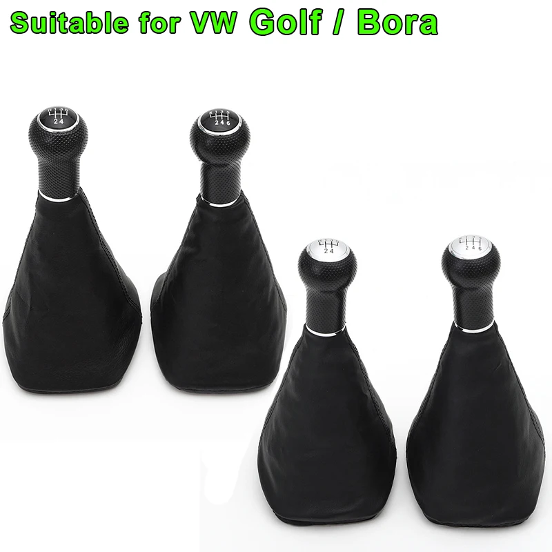 

VW Golf Bora 3 4 5 Manual Gear Lever Head 5-speed 6-speed Gearbox Shift Knob VW Golf Gear With Dust Cover Auto Part