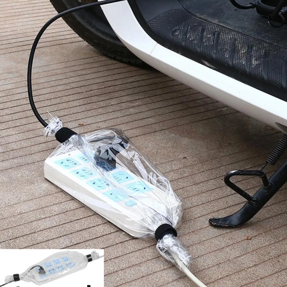 Waterproof EV Charger Rain Cover, Dustproof Protector Bag for Electric Car Charging Plug Control Box Outdoor Car Accessories