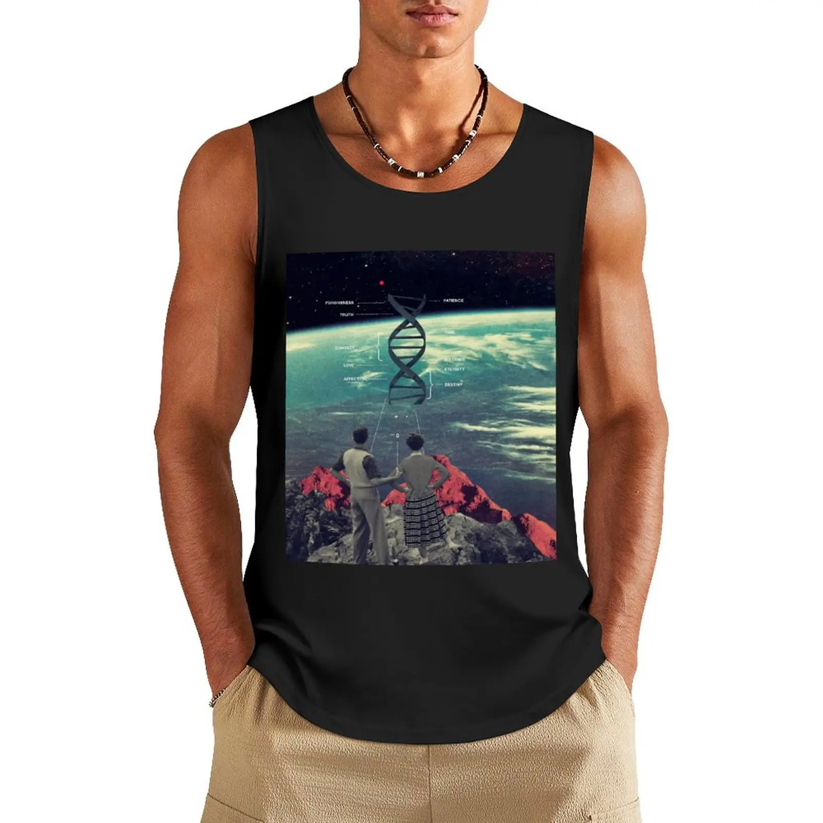 Distance And Eternity Tank Top vest men mens gym clothes cool things basketball clothing