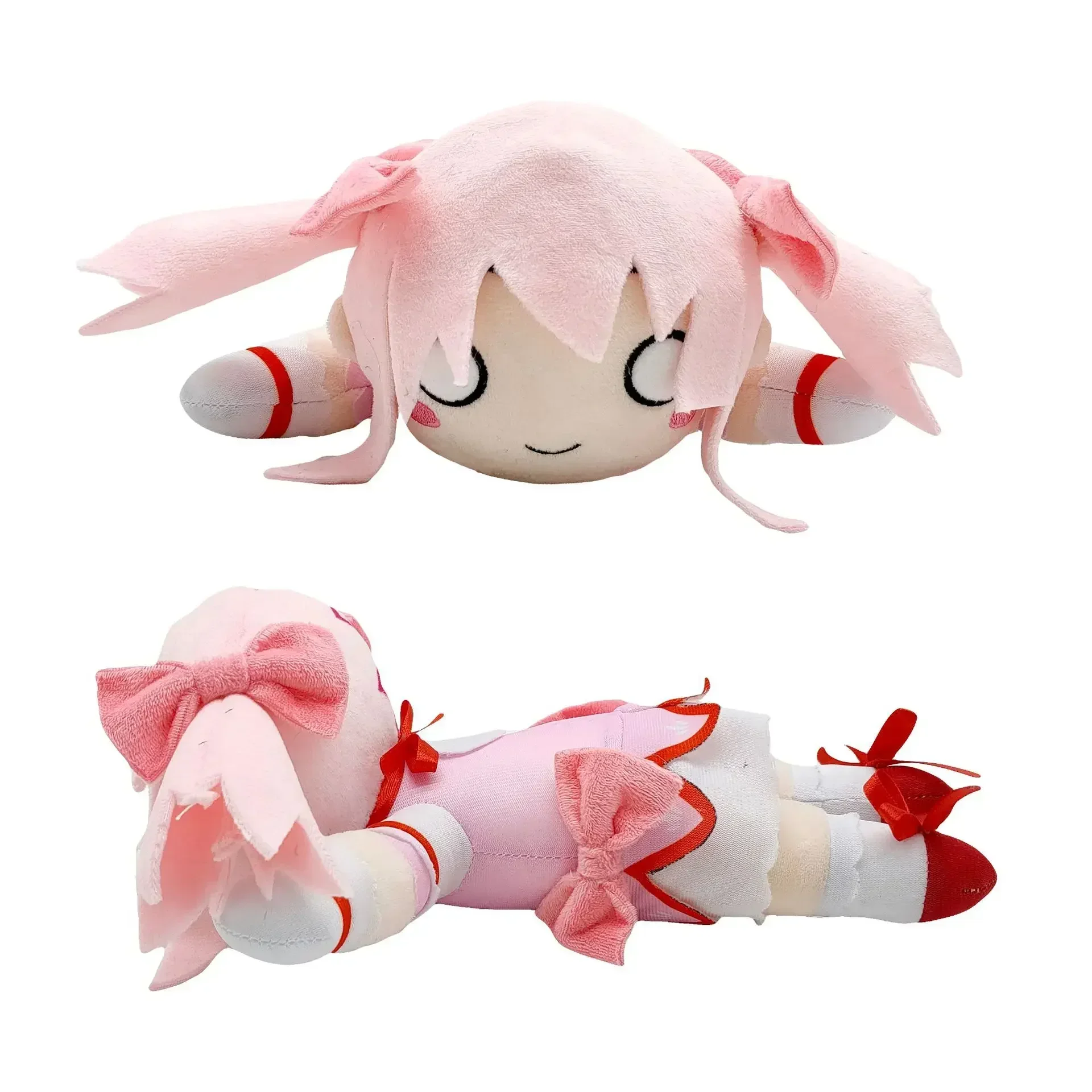 Japanese Anime Madoka Magica Girls Plush Nesoberi Kaname Doll Toy Kawaii Soft Stuffed Pillows Birthday Peripheral Gifts for Kids