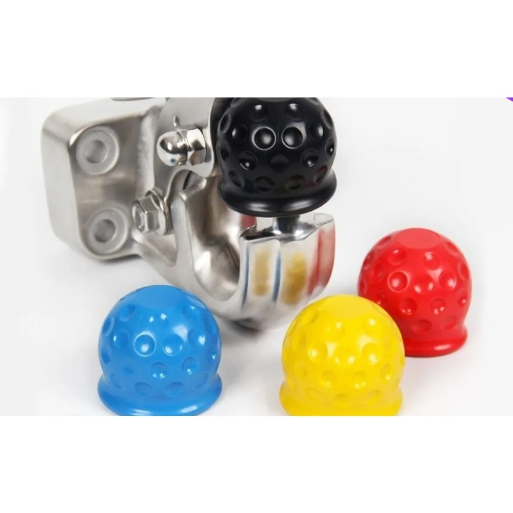 Metal Ball Head Protective Cover PVC Trailer Ball Head Protective Soft Ball Red Blue Black and Yellow PVC Durable and Practical