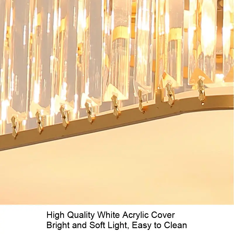 LED Glass Ceiling Light for Living Room Bedroom Kitchen Bathroom Fixture Modern Home Decoration Round Ceiling Lamp Gold Black