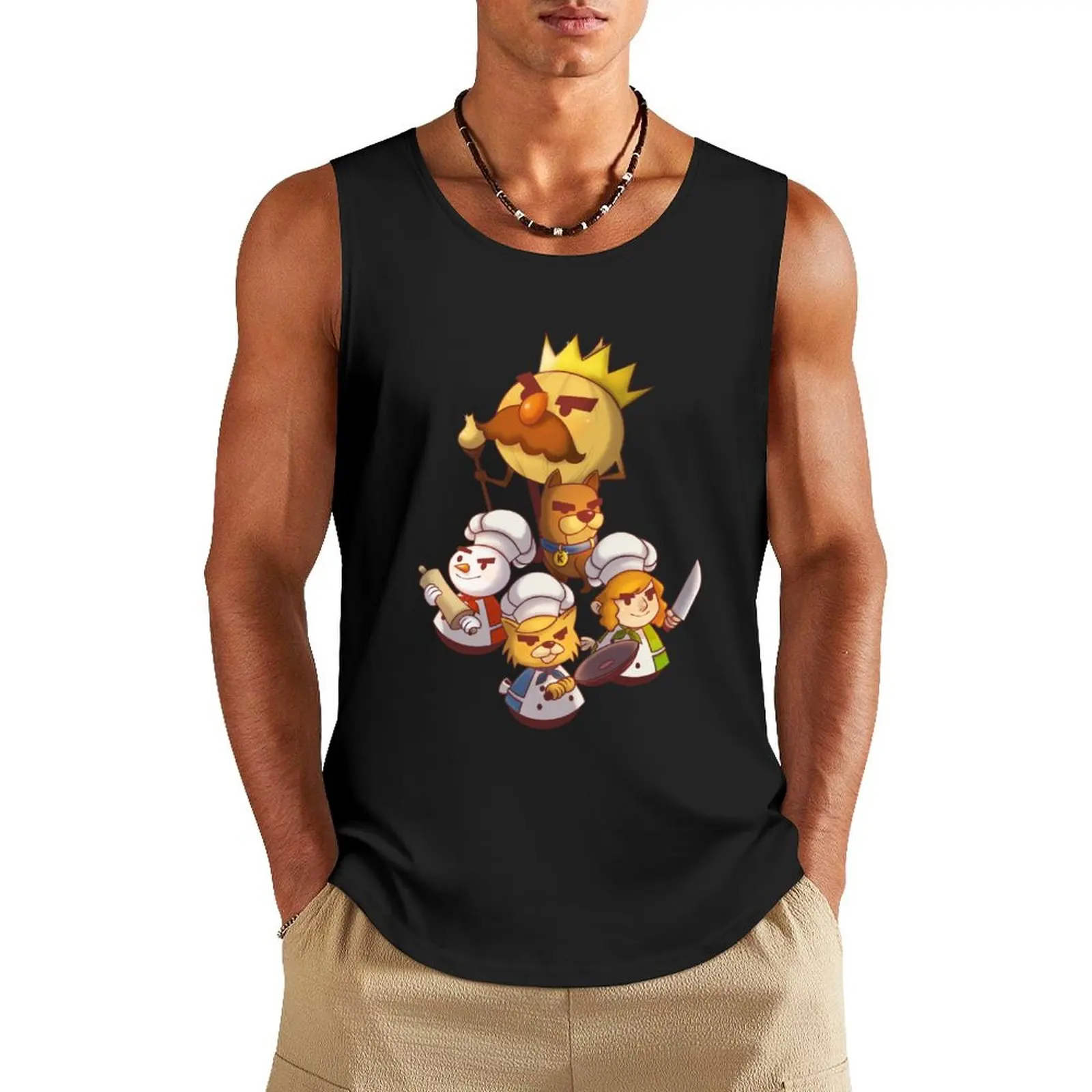 Overcooked Tank Top anime top t-shirt for man