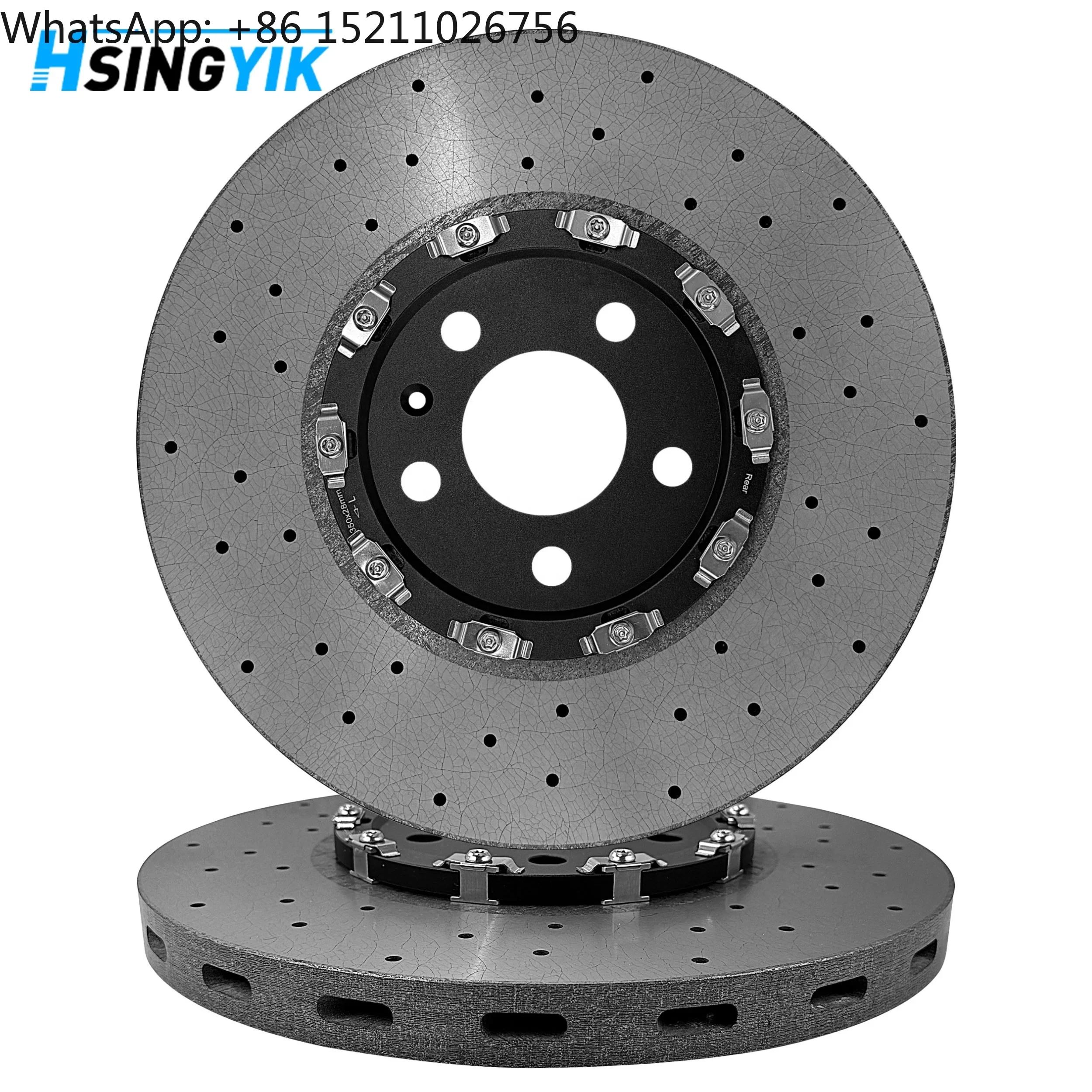 High Quality G3500 4M0615601P 350X28MM Steel to Carbon Conversion Rear Carbon Ceramic Brake Disc for Audi Q7 SQ7 SQ8
