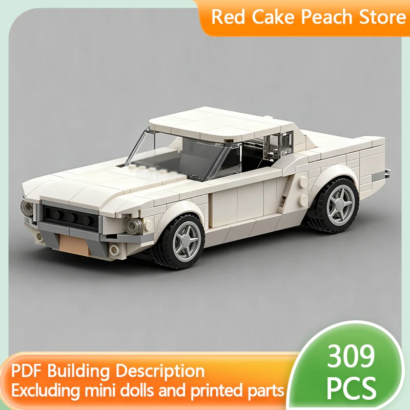 

Speed Racing Car Model MOC Building Bricks Small Muscle Car Modular Technology Children Holiday Gifts Assemble Toys Suit