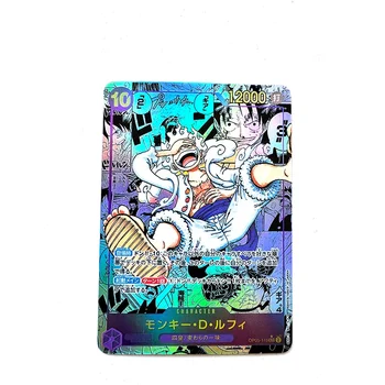 Personagem de anime japonês de uma peça Luffy Shanks Boa Hancock Nami OPCG Réplica de quadrinhos Cartão de coleção Versão em inglês Cartões de jogo