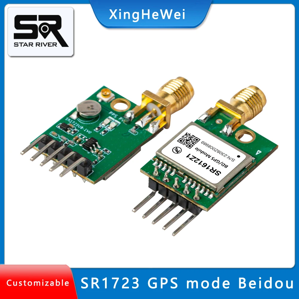 SR1723 Dual mode Beidou high-precision positioning module board sending 51 Arduino STM32 microcontroller routine