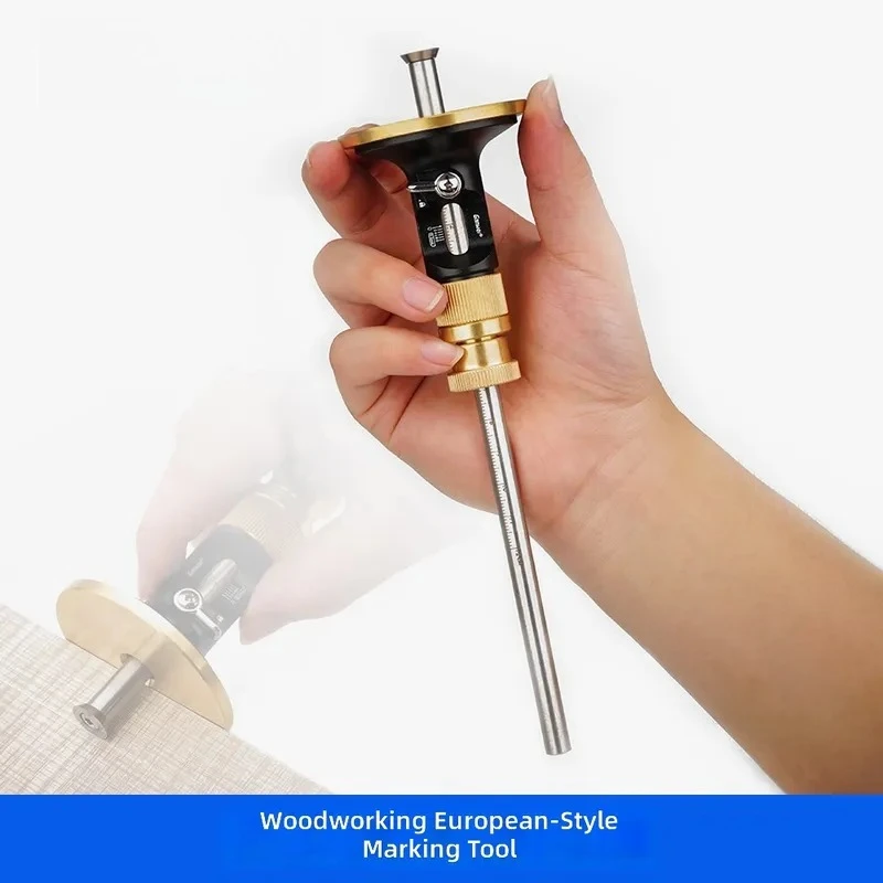 Carbide Blade Scribing Tool 0.2mm Fine Tuning Parallel Drawing Scriber for Precision Marking European Style