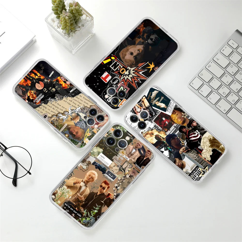 Good O-Omens Movie Phone Case For iPhone 16 15 14 11 12 13 Mini Pro XS Max Cover 6 7 8 Plus X Funda Shell