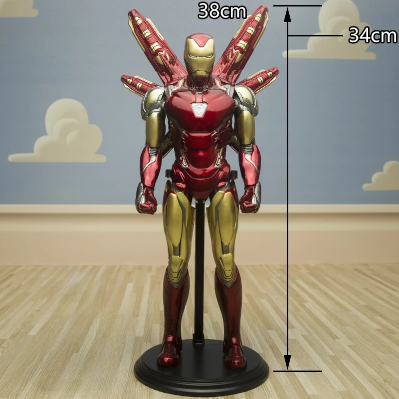 32cm Marvel Comics Collection Figurka Iron Man Kapitan Ameryka Anime Kolekcja akcji Ozdoba na biurko Dekoracja Zabawki dla dzieci