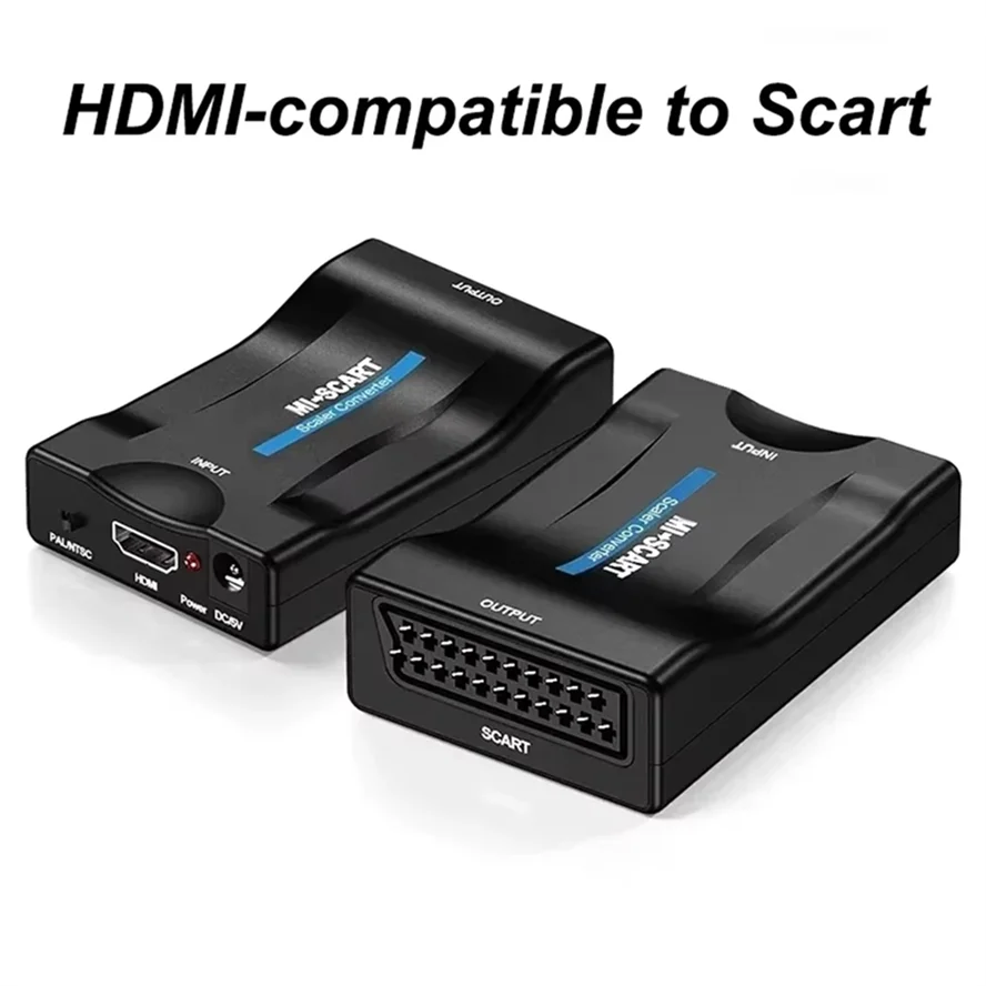 1080P HDMI-متوافق مع محول الصوت والفيديو الراقي محول الإشارة مع كابل USB لـ HDTV Sky Box STB DVD