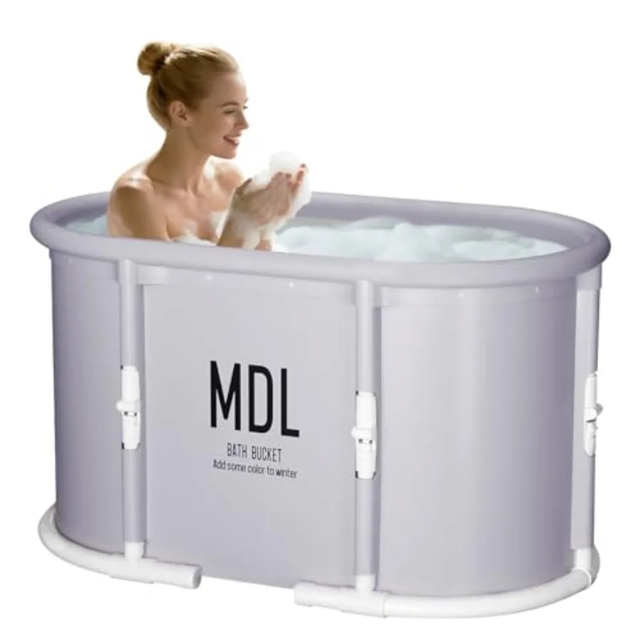 

Porble Batub Foldable Batub No Insllation FreandinShower Batubs wi Chion Collsible SPA SoakinBa Tub Hot and Ice Ba Tub for Indo