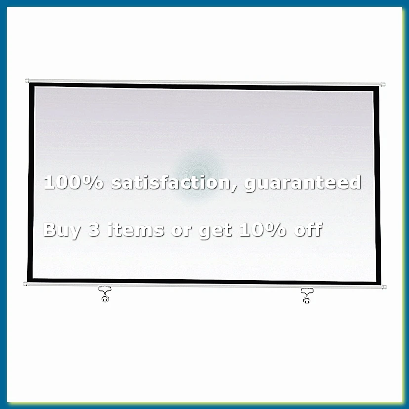 Portable Projector Screen for Home Theater Outdoor HD White Foldable Anti-Crease (84Inch)-DTD2