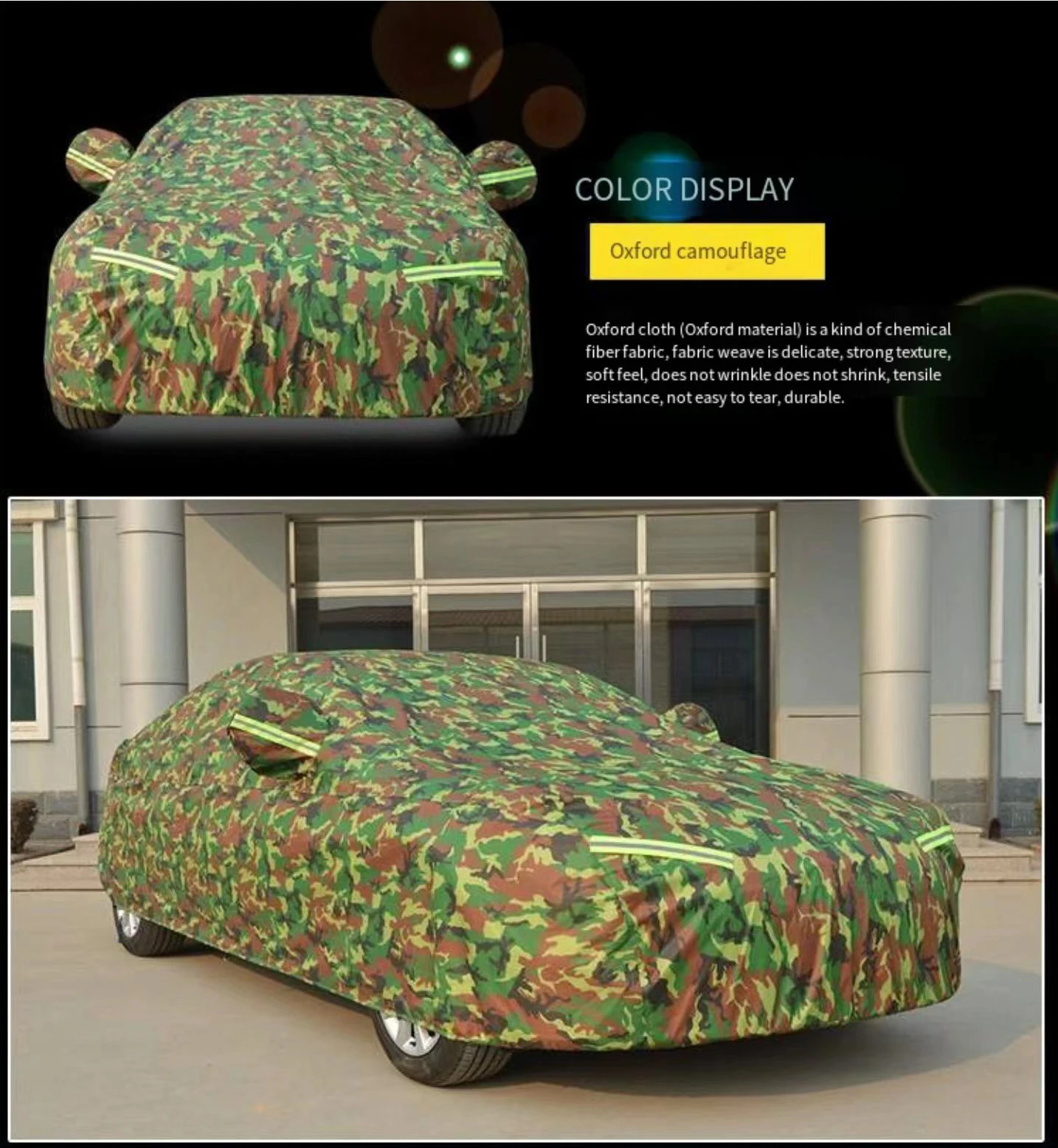 For Aiways U6 Oxford Car Cover Outdoor Protection Snow Cover Hail Sunshade Waterproof Dustproof Exterior Camouflage Car Cover