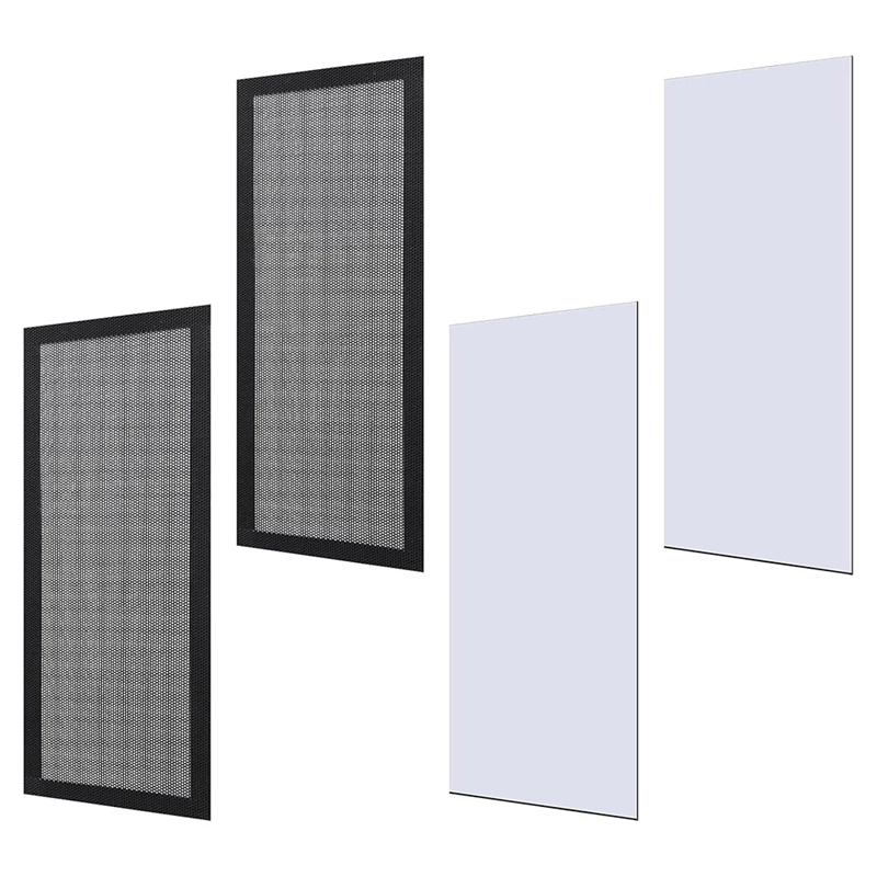 

A93G 2Pcs Vent Covers (12X5.5 Inch) & 2Pcs Vent Mesh Covers (10X4 Inch), For Ceiling Floor For Home Floor Ceiling Walls