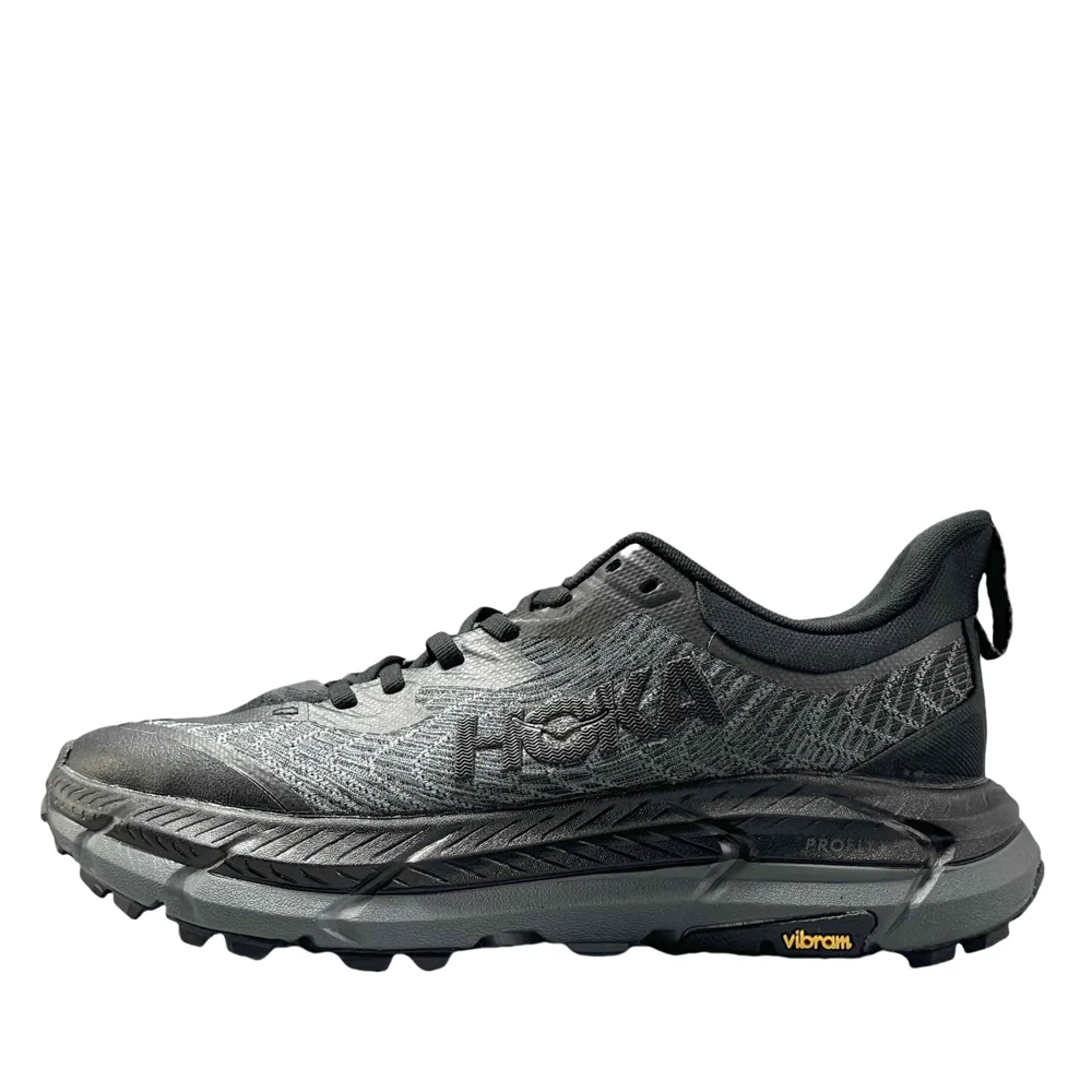 HOKA ONE ONE Mafate Speed 4 Women and Men Black Colour Lightweight Mesh Breathable Fabric Trail Running Shoes 1129930-IFLN