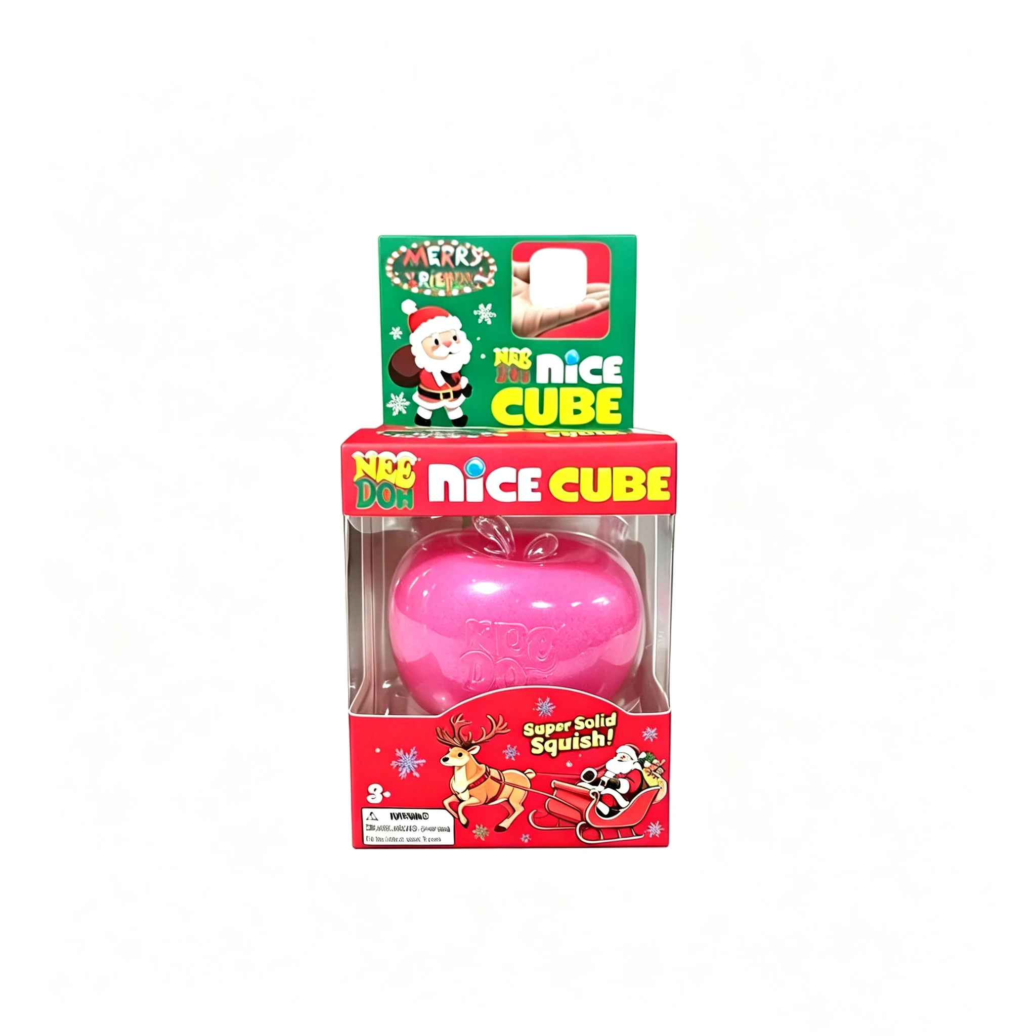 NEEDOH Green Apple Slushie Squishy Fidget Toy Crunchy Moldable Non-Bounce Sensory ADHD Stress Reliever  Slow Rising