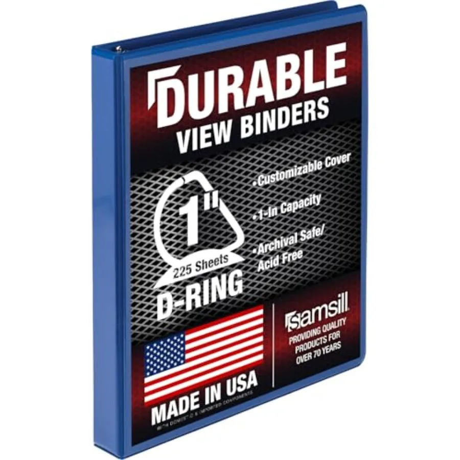 

Durable Binder, D Rg Bder, Customizable Clear View Cover,,Holds Pages