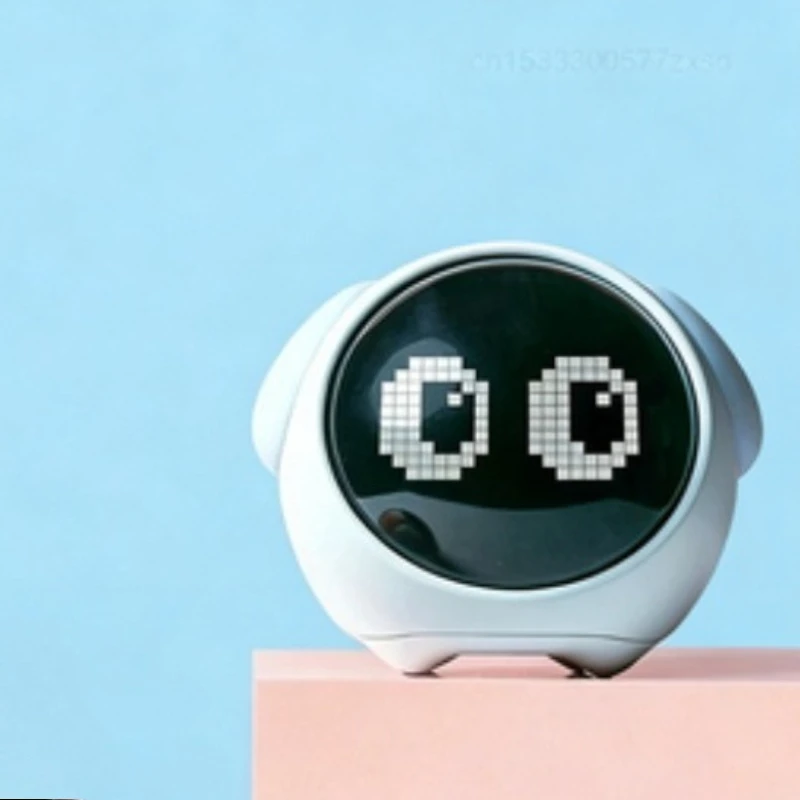 Mijia Cute Expression Alarm Clock Snooze Child Kids Digital Alarm Clocks Voice Control Intelligence LED Night Light Alarm Clock